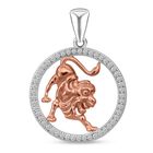 Lustro Stella Weißer Zirkonia Anhänger 925 Silber