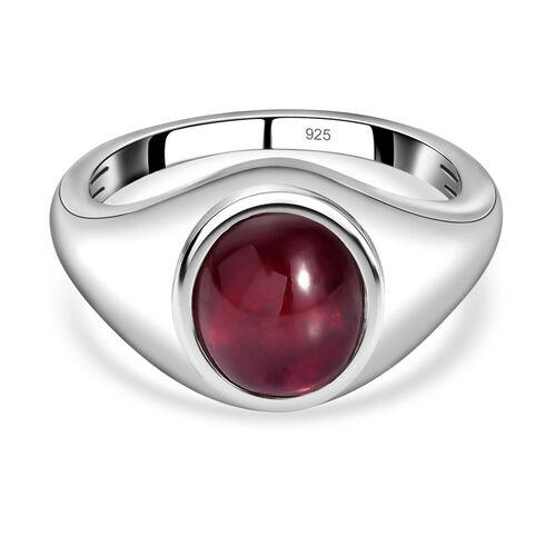 Afrikanischer Rubin-Ring, 925 Silber platiniert  ca. 4,13 ct image number 0