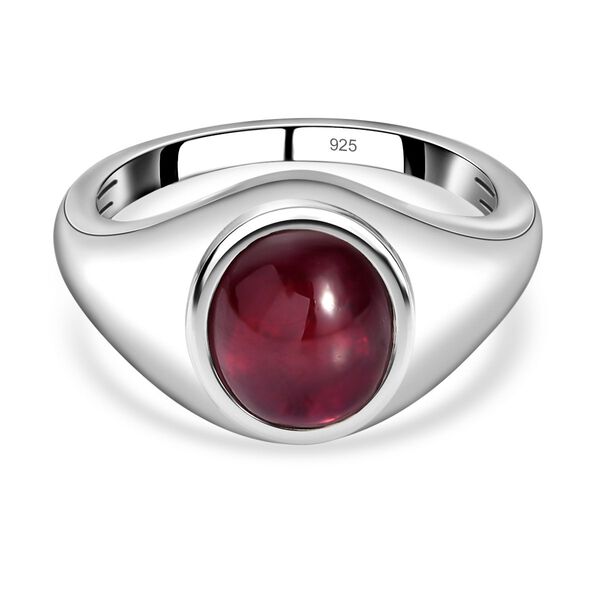 Afrikanischer Rubin-Ring, 925 Silber platiniert  ca. 4,13 ct image number 0