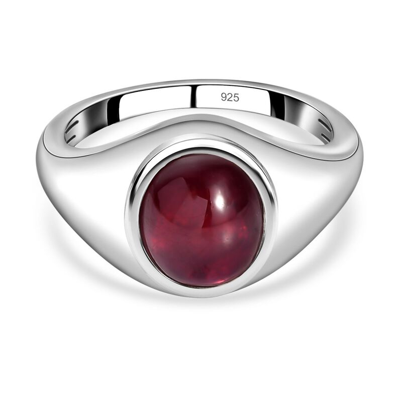 Afrikanischer Rubin-Ring, 925 Silber platiniert  ca. 4,13 ct image number 0