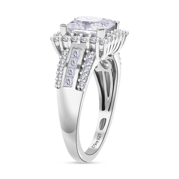 D’joy Moissanit Ring 925 Silber rhodiniert (Größe 21.00) ca. 2,57 ct image number 4