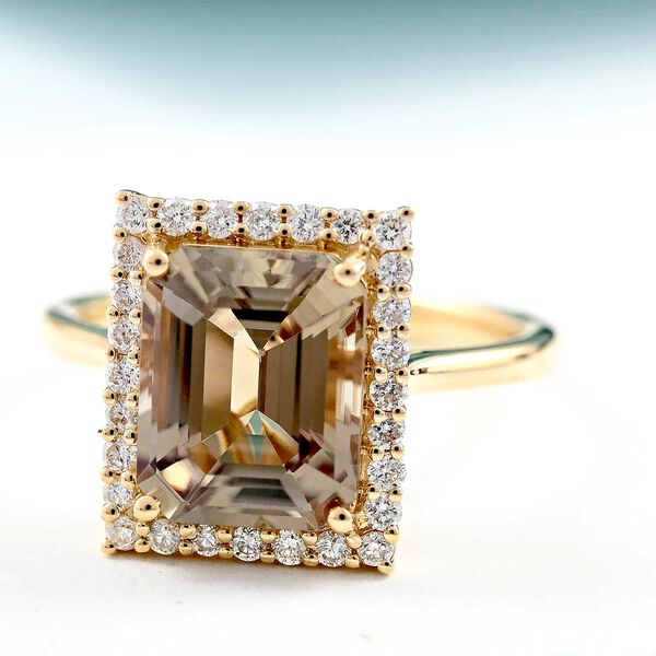 AAA Turkizit, Wei&szlig;er Diamant Ring 585 Gold (Gr&ouml;&szlig;e 19.00) ca. 4,37 ct image number 1