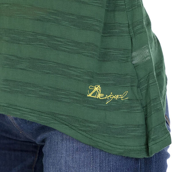 DESIGUAL, T-Shirt mit langen &Auml;rmeln und Stickerei auf dem Oberteil, Schwarz, Gr&ouml;&szlig;e 38 image number 2