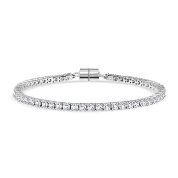 D'Joy Moissanit 19cm Armband, 925 Silber rhodiniert - 5,36 ct.