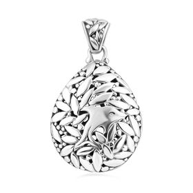 Royal Bali Kollektion- Strukturierter Anhänger in 925 Silber