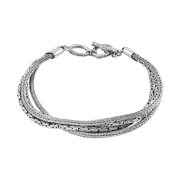 Royal Bali Kollektion- Tulang Naga und Borobudur mehrlagiges Armband 19cm