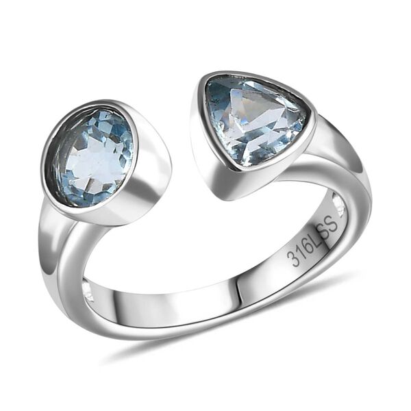 Himmelblauer Topas-Ring - 1,97 ct. image number 3