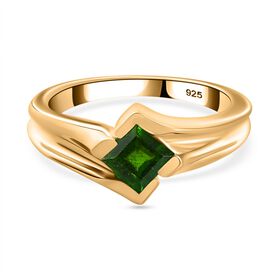 Natürlicher Chromdiopsid-Ring - 0,69 ct.
