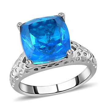 Karibik Quarz Ring, Edelstahl, (Gr&ouml;&szlig;e 17.00), ca. 5.12 ct