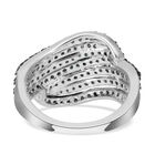 Blauer Diamant-Ring, 925 Silber platiniert  ca. 1,00 ct image number 4