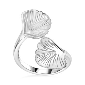 GP Italian Garden Kollektion - Blatt- und blauer Saphir-Ring, 925 Silber rhodiniert