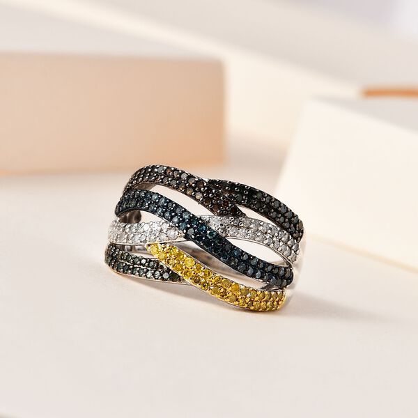 Mehrfarbiger Diamant-Ring - 1 ct. image number 2