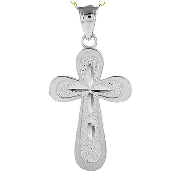 Kreuz-Anh&auml;nger mit 45cm Kette in 925 Silber