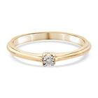 Diamant Ring 925 Silber vergoldet image number 0