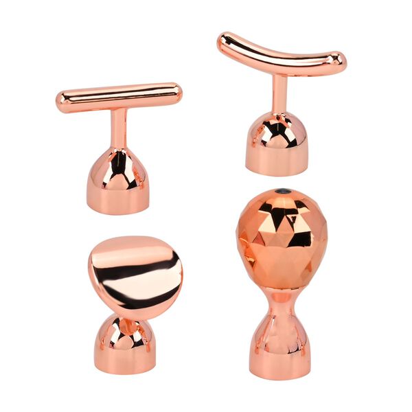 4-in-1 Gesichtsroller-Massager, Ros&eacute;gold image number 7