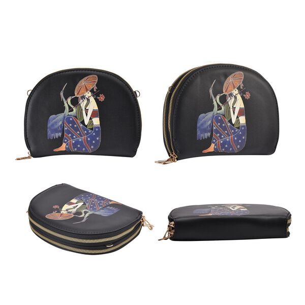 Umh&auml;ngetasche mit Multi-F&auml;chern und RFID Schutz, Geisha, 21x16,5x4,5 cm, Geisha image number 7