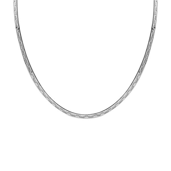 Fischgr&auml;tenkette in Silber 43cm