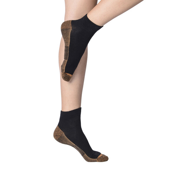 4er-Set Kupfer Socken, Größe L/XL, Länge 30 cm, Schwarz image number 7