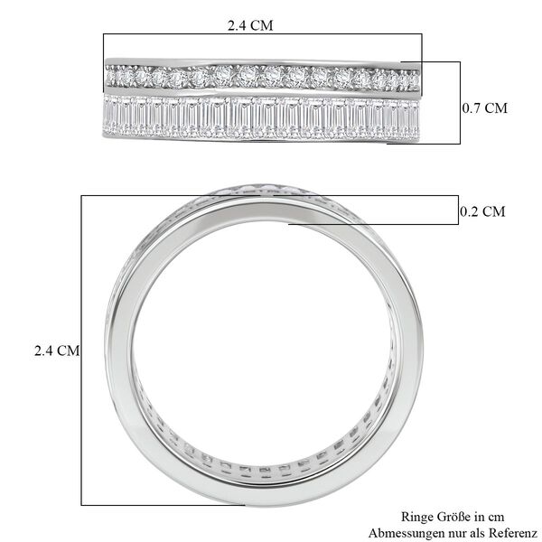 LUSTRO STELLA wei&szlig;er Zirkonia Eternity Bandring image number 6
