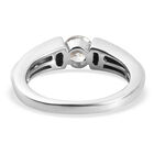 LUSTRO STELLA - feinster Zirkonia-Ring, 925 Silber platiniert (Größe 16.00) image number 5
