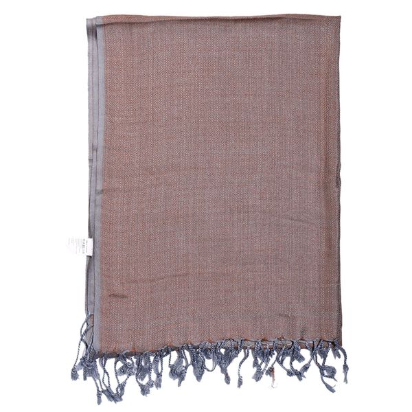 Doppelgewebter Schal, Grau image number 7