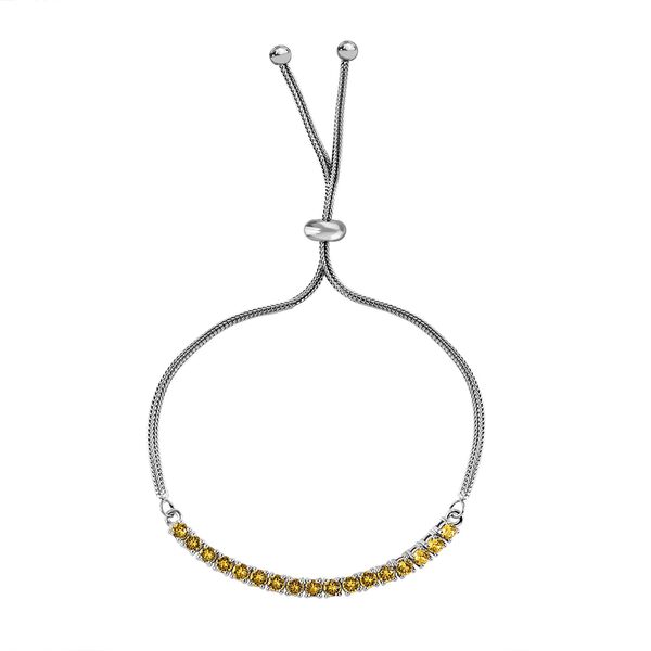 J Francis gefertigt mit SWAROVSKI- Helle Farbe Topas Swarovski Kristall Armband, 19 cm image number 0