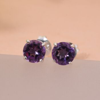 Afrikanische Amethyst Ohrringe - 0,90 ct.