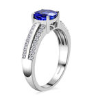 RHAPSODY - AAAA Tansanit und Diamant VS E-F Ring, 950 Platin  ca. 1,81 ct image number 2
