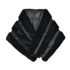 LA MAREY - Kunstfell Stola, 152x38cm, schwarz