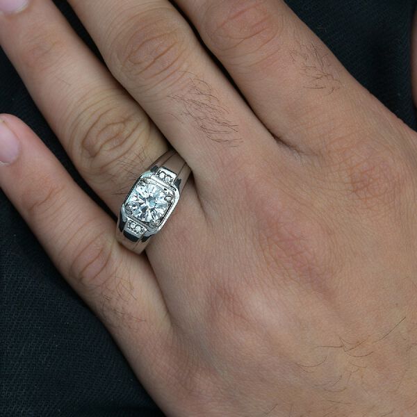 LUSTRO STELLA Hergestellt mit ZIRKONIA Ring Edelstahl image number 3