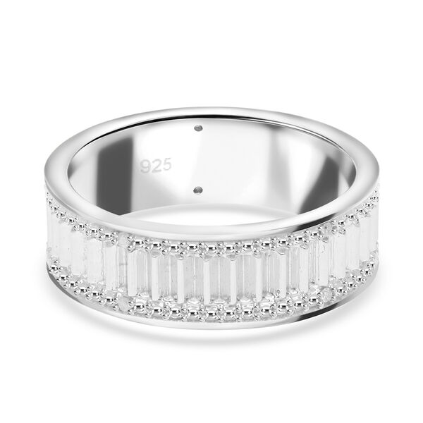 Wei&szlig;er Diamant Ring 925 Silber platiniert (Gr&ouml;&szlig;e 18.00) image number 4