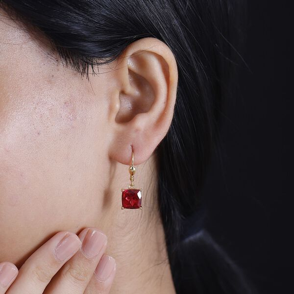 Labor Padparadscha Saphir Ohrringe - 9,72 ct. image number 3