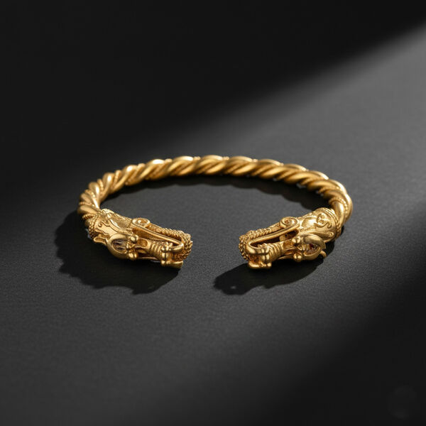 Nickelfreies Messing Armreif ca. Flexibles cm ca. 29,50g image number 1