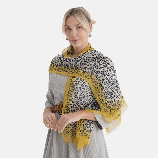 LA MAREY Signature Set mit Seidenschal und Seidentropfen-Ohrringen, 100% Maulbeerseide, 65 x 170 cm, Orange image number 3