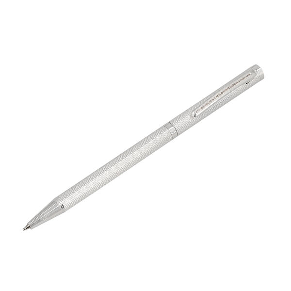 Echten champagner Diamanten 925 Silber Kugelschreiber in Geschenkbox image number 3