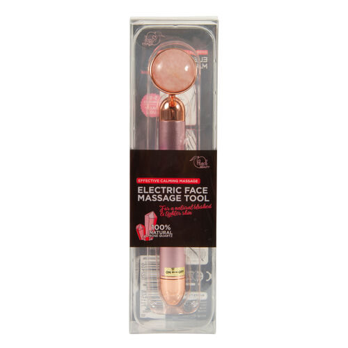 Peach Beauty- Elektrischer Gesichtsmassage-Roller aus Rosenquarz image number 0