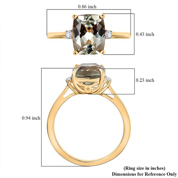 AAA Turkizit, Wei&szlig;er Diamant Ring 585 Gold (Gr&ouml;&szlig;e 17.00) ca. 3,60 ct image number 5