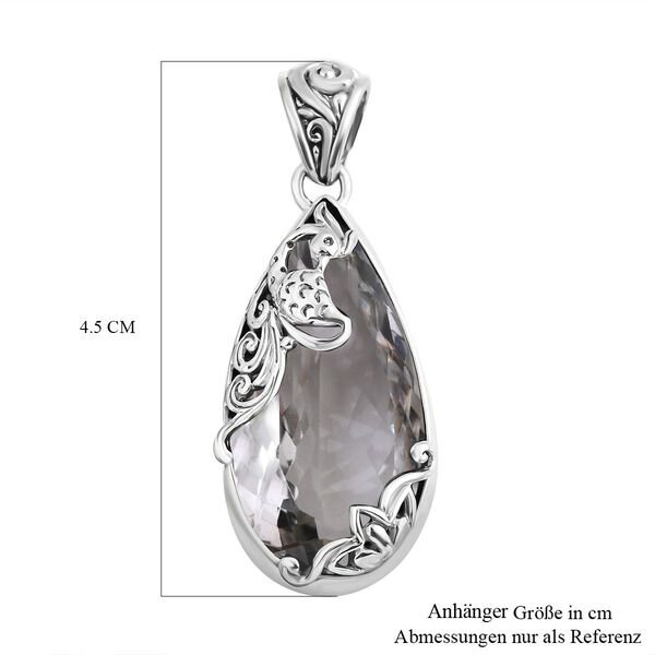 Royal Bali - Prasiolith Anh&auml;nger, 925 Silber, ca. 26.74 ct image number 5