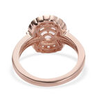 Morganit und Zirkon-Ring, 925 Silber Roségold Vermeil  ca. 1,25 ct image number 5