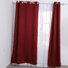 Blackout solid curtain with 8 metal rings in 2pcs/set Material: 100%polyeser,210gsm Top: 8 eyelets;size:52*96inch;weight:1.6kg image number 1