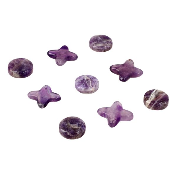 Tic Tac Toe mit Amethyst-Edelstein image number 5