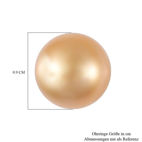 AAA goldene S&uuml;dseeperle-Ohrringe in 750 Gold image number 5