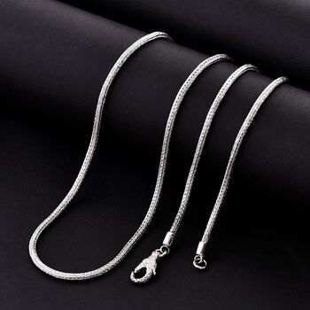 Royal Bali Kollektion - 925 Silber Halskette,  ca. 45 cm, ca. 15,81g