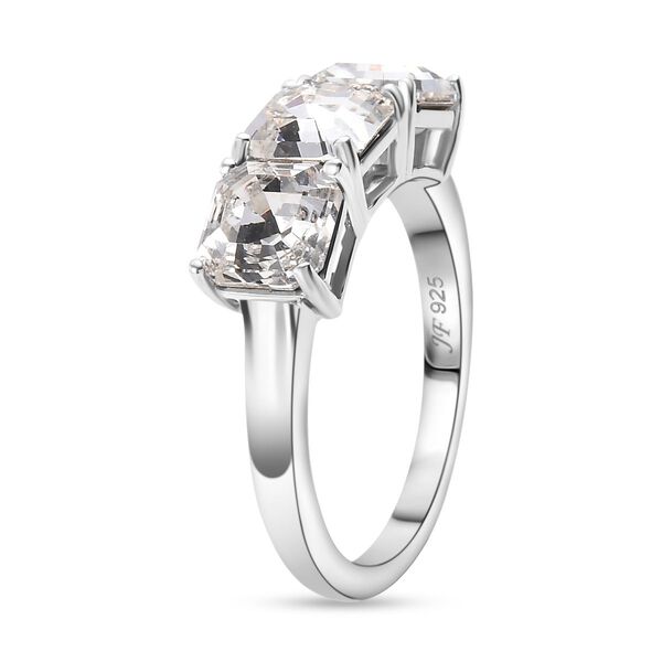 J Francis gefertigt mit SWAROVSKI- Wei&szlig;er Swarovski Kristall Ring image number 5