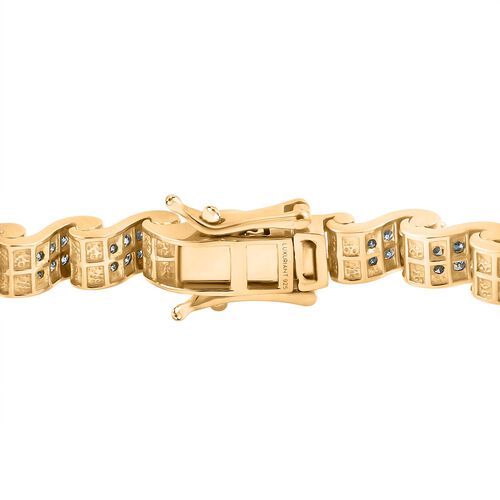LUXURIANT DIAMOND - Lab Grown Diamant SI Armband ca. 19 cm 925 Silber 750 Gelbgold Vermeil ca. 4.50 ct image number 3