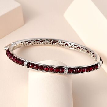 Roter Granat-Armreif, 19 cm - 20,25 ct.