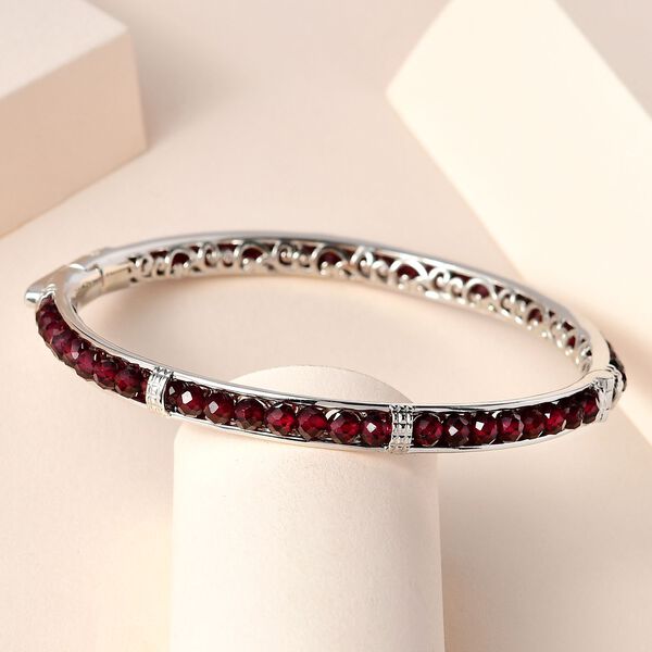 Roter Granat-Armreif, 19 cm - 20,25 ct. image number 2
