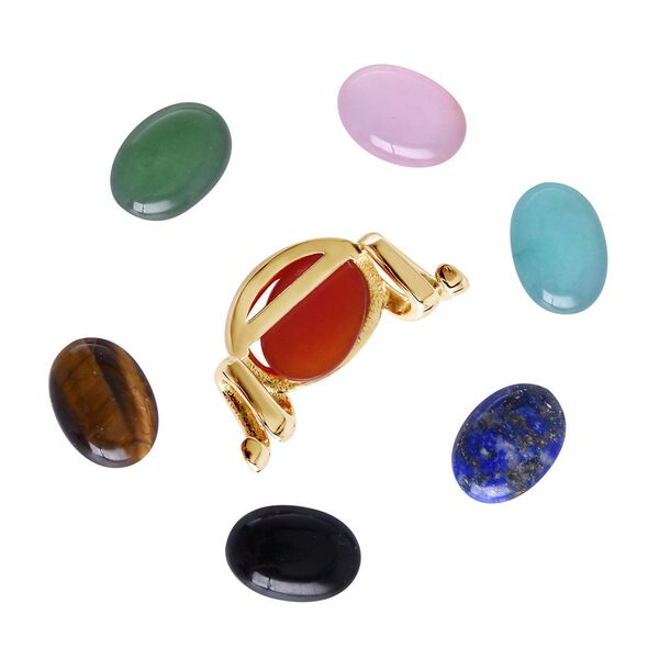 EVER TRUE schlichte Solit&auml;r-Edelstein-Halskette in Goldton image number 4