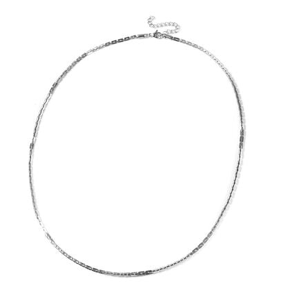 Schlichter Schmuck Halskette ca. 60+5 cm in Edelstahl