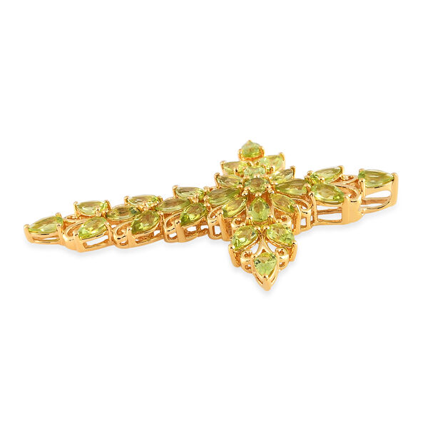 Nat&uuml;rlicher Peridot-Anh&auml;nger in Silber, 5,32 ct. image number 4